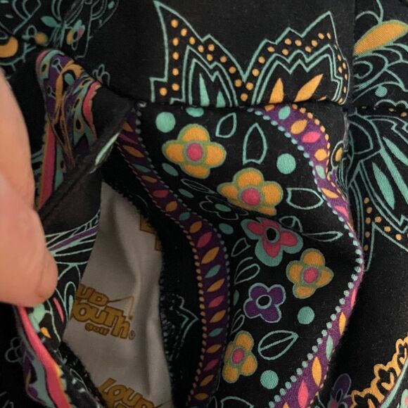 Loudmouth Black and Gold Paisley Mini Skirt/Skort - Picture 6 of 8